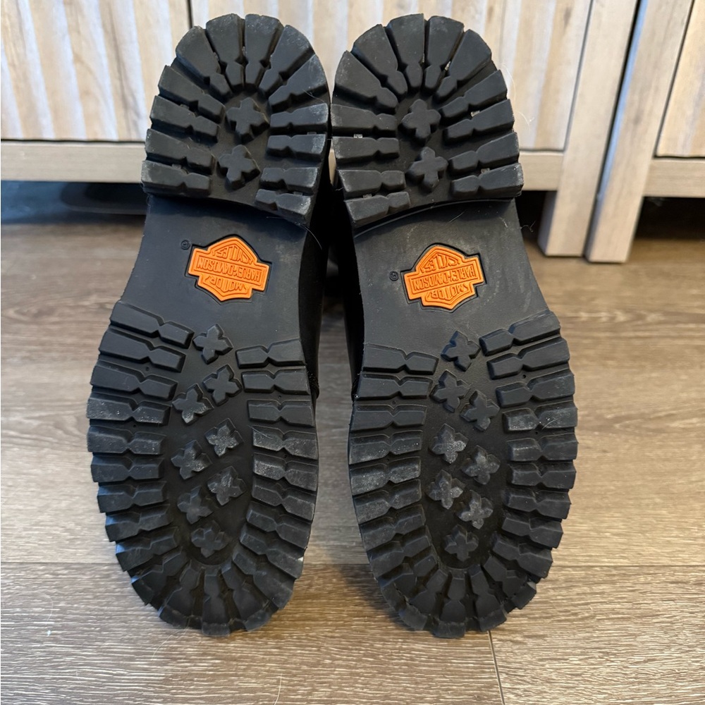 Harley-Davidson Black Moto Boots Lace Up 8.5 - Picture 4 of 8